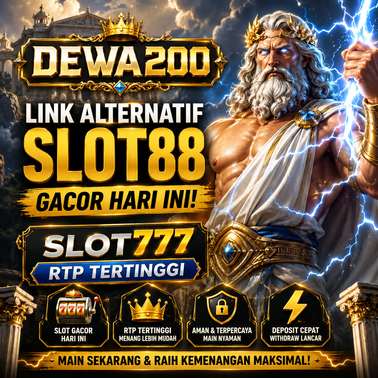 DEWA200 Resmi | Slot88 Gacor Hari Ini, RTP Live Slot777 Link Terbaru by Hey siriusly